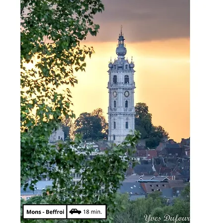 Les Campanes - Wellness 8 Pers Avec Piscine Interieure & Sauna - Proche Mons Ferienhaus