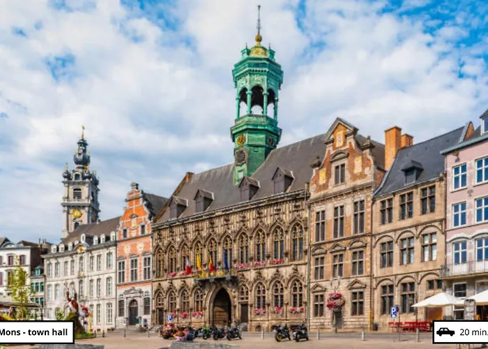 Les Campanes - Wellness 8 Pers Avec Piscine Intérieure&sauna - Proche Mons Hébergement de vacances *