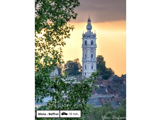 Les Campanes - Wellness 8 Pers Avec Piscine Intérieure&sauna - Proche Mons Hébergement de vacances